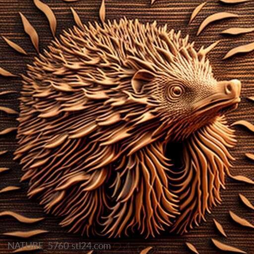 Nature and animals (st porcupine 4, NATURE_5760) 3D models for cnc